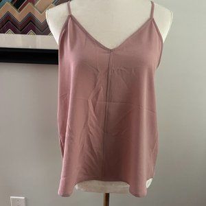 Pink Rose Mauve Sleeveless Blouse M